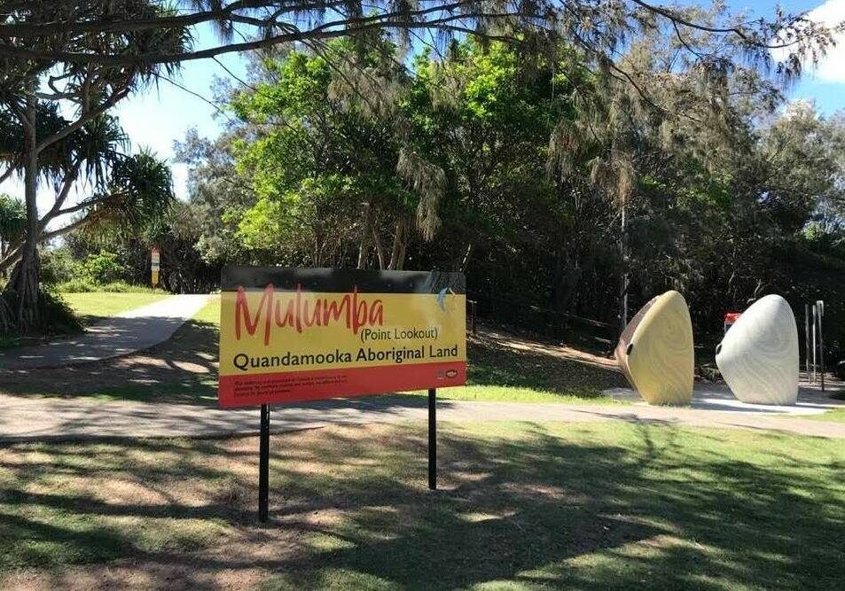 THIEVES: The Mulumba sign has been stolen from Headland Park for the second time in just a few months. 