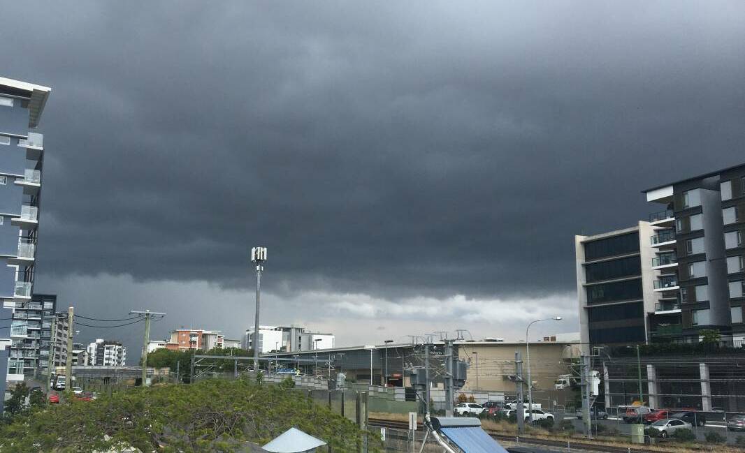 DARK CLOUDS: Rain has lashed the south-east overnight and more is on the way, according to teh Weather Bureau. 