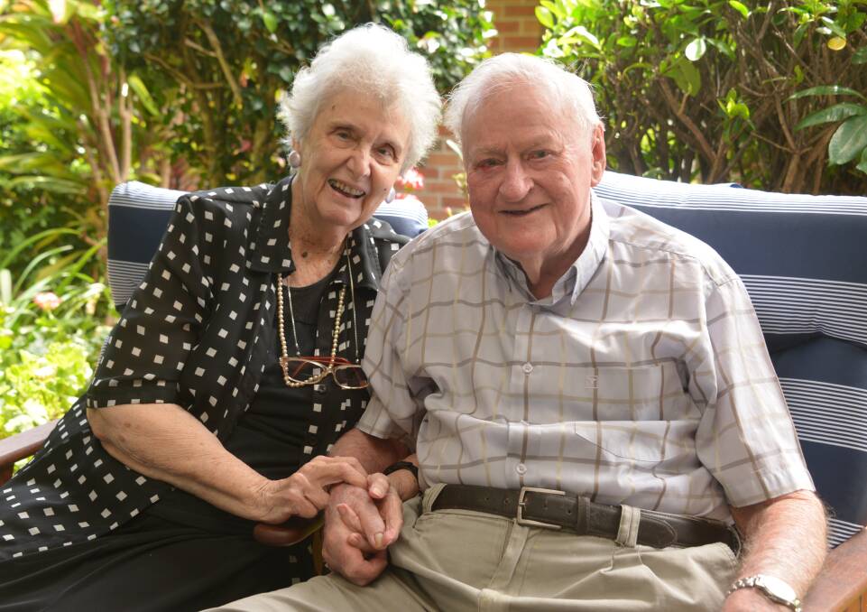 TRUE LOVE: Pam and Frank Gasteen are still deeply in love. They enjoy sharing a laugh with each other, even in their old age. Photo: Jordan Crick