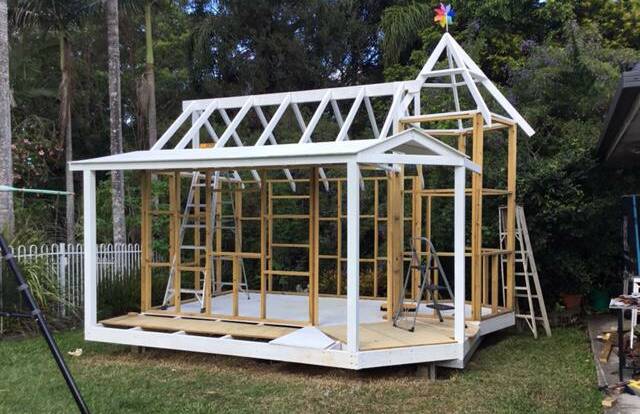 UNDER CONSTRUCTION: The mini mansion took about a year to build. It was finished during coronavirus lockdown. 