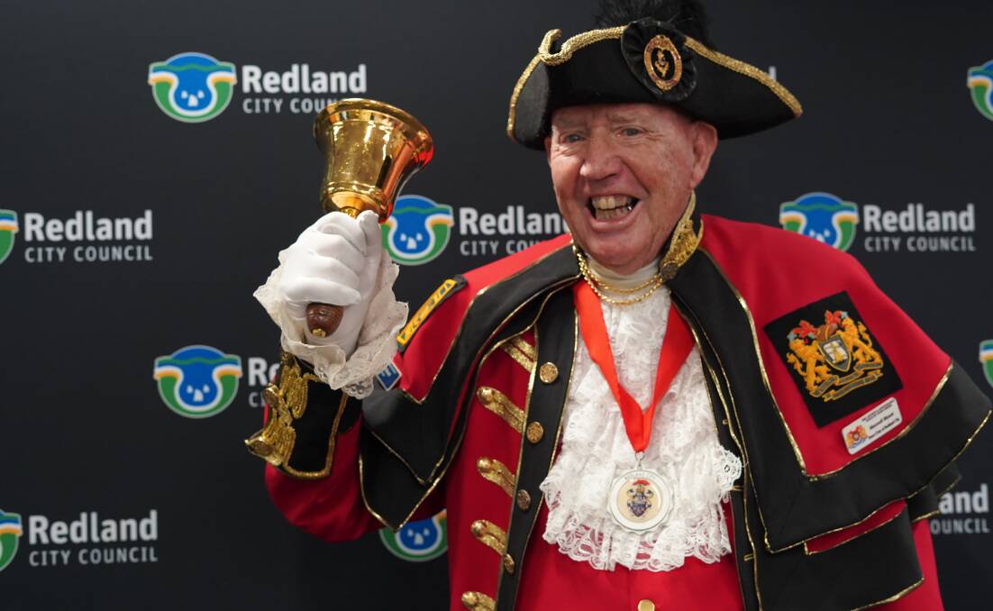 FAREWELL: Max Bissett served as Redlands Town Crier for about 16 years. Photo: supplied