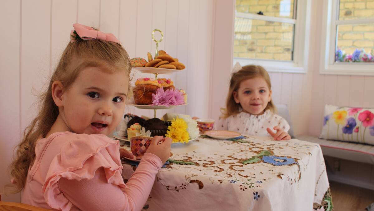 TREATS: Tea and cakes will be served regularly in the mini mansion at Denzil Brunner's Capalaba home. School holidays are on the way. Photo: Jordan Crick