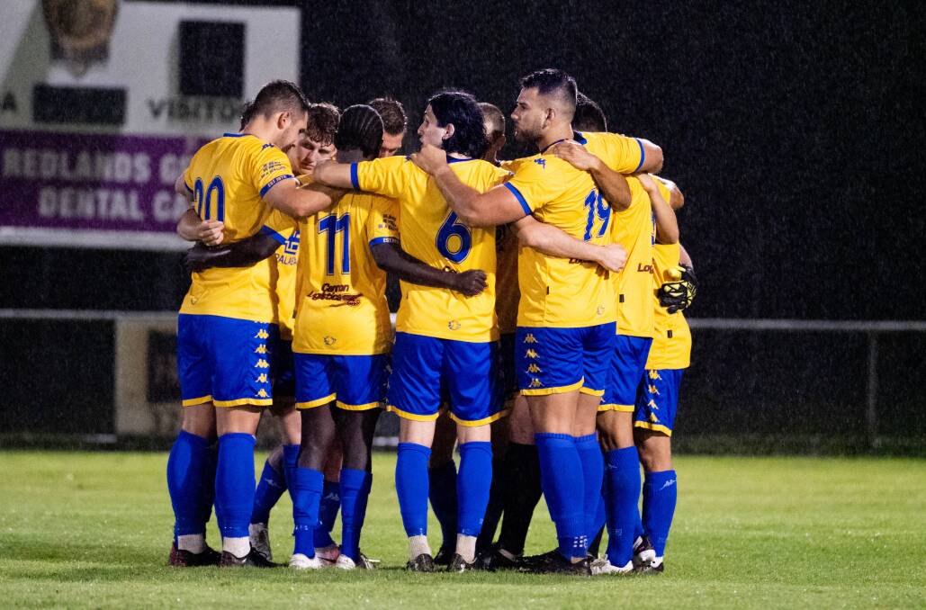 FLYING HIGH: Capalaba FC won their opening game of the FFA Cup campaign. Photo: Alan Minifie/Capalaba FC