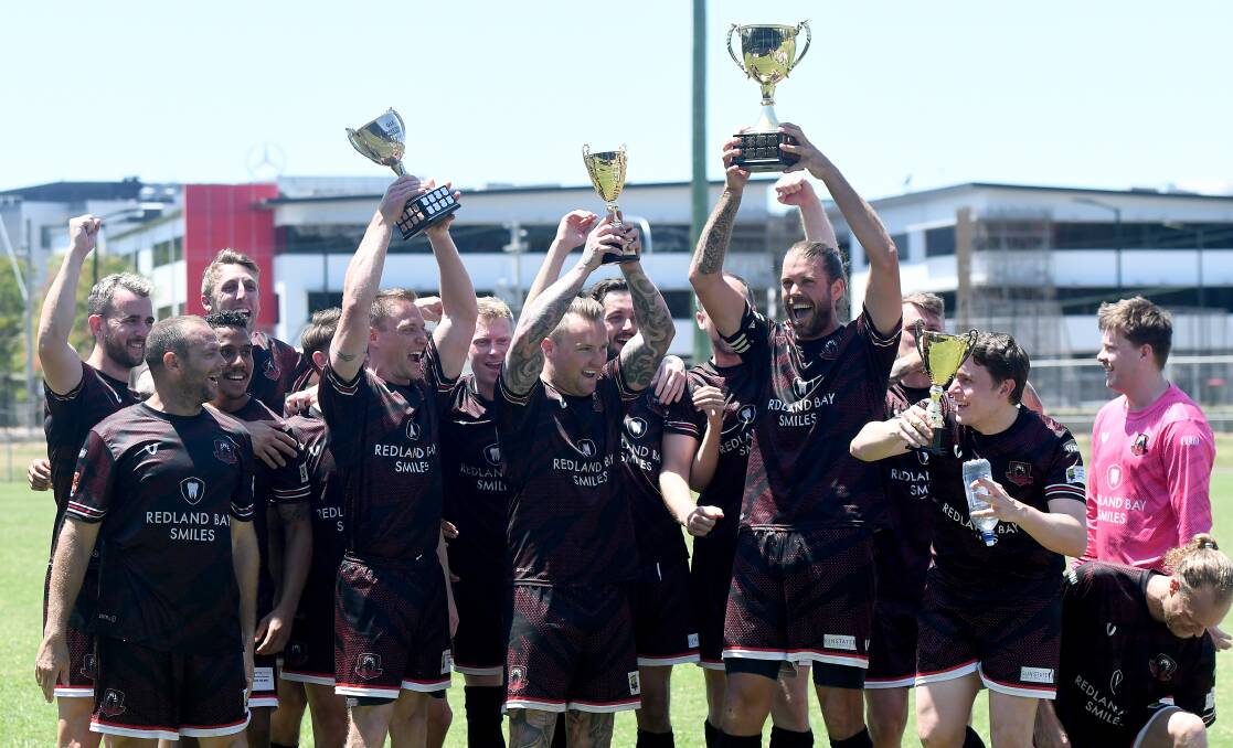 CHAMPIONS: Redland City Redbacks have claimed the Queensland Independent Football League title. Photo: Matt McLennan