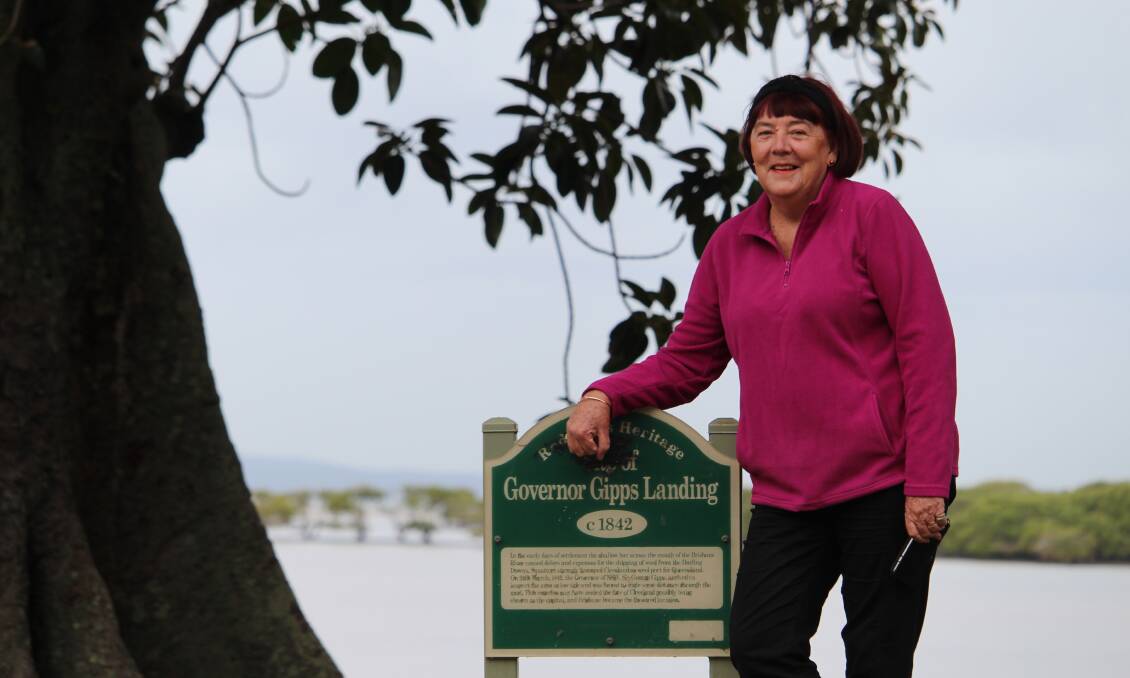 HERITAGE: Toni Bowler at GJ Walter Park and the site of Governor Gipps landing in 1842. She plans to start tours from the park and work her way through Cleveland. Photo: Jordan Crick