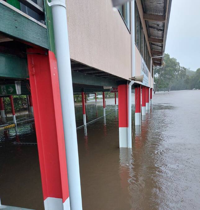 DAMAGE: Floodwaters inundated Capalaba Rugby League Club. Photo: Facebook