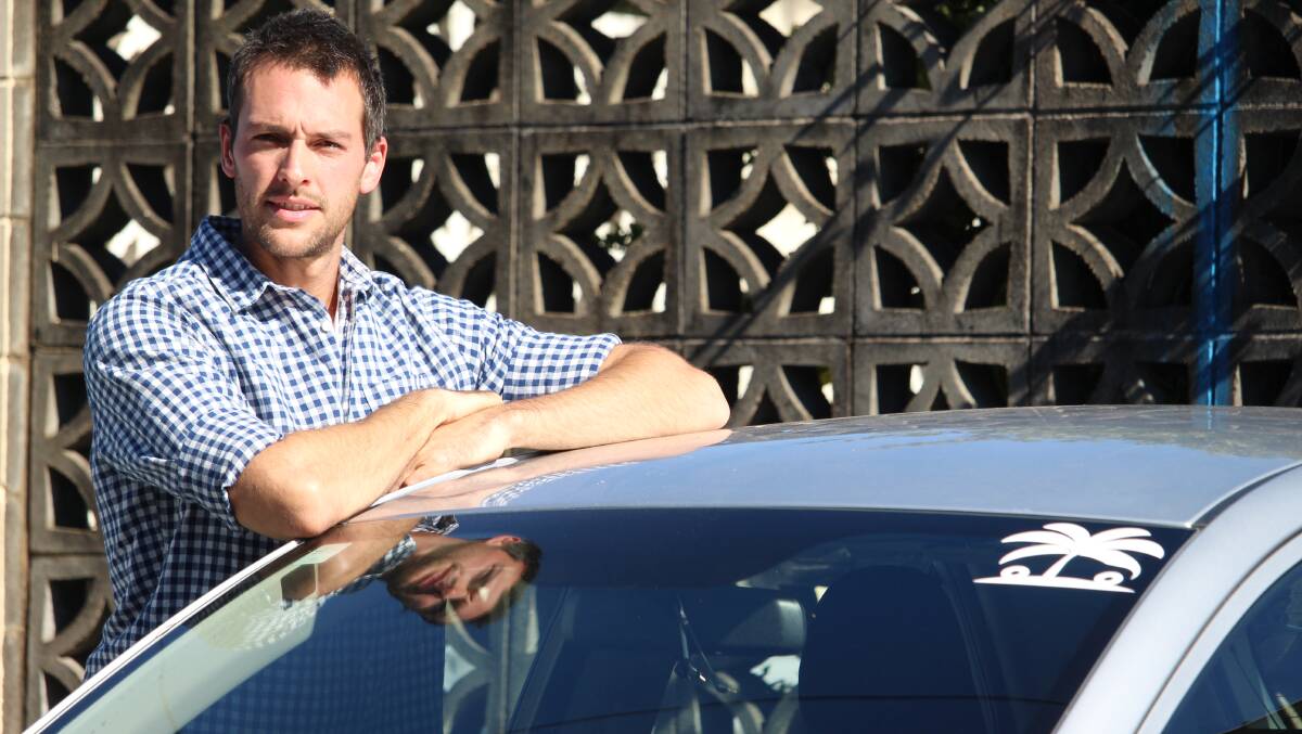 REV UP: Aaron Pipkorn started the car share business in 2018 and says he has had trouble getting council support. Photo: Jordan Crick