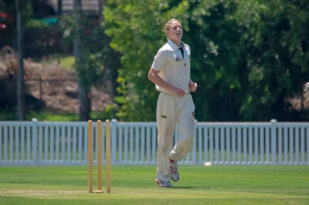 STAND-OUT:  Ben Thompson was the shining light for Redlands with a five wicket haul against Valley on a difficult opening weekend. Picture: Doug O'Neill. 