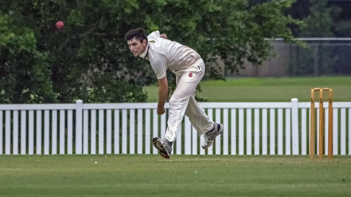 HERO: Sixth grade 2 skipper Matt Wheeler bowled his side to a draw against Toombul with figures of 5/42. The result means they progress to next week's grand final against Valley at Ashgrove Sportsground. Picture: Doug O'Neill