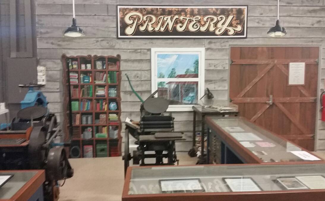 PRINTING HISTORY: In the Redland Museum’s printing shop you will see the Platen type manual proof and poster press manufactured about 1888 and the “Gem” made by T.C. Thompson & Sons in Manchester England about 1890.