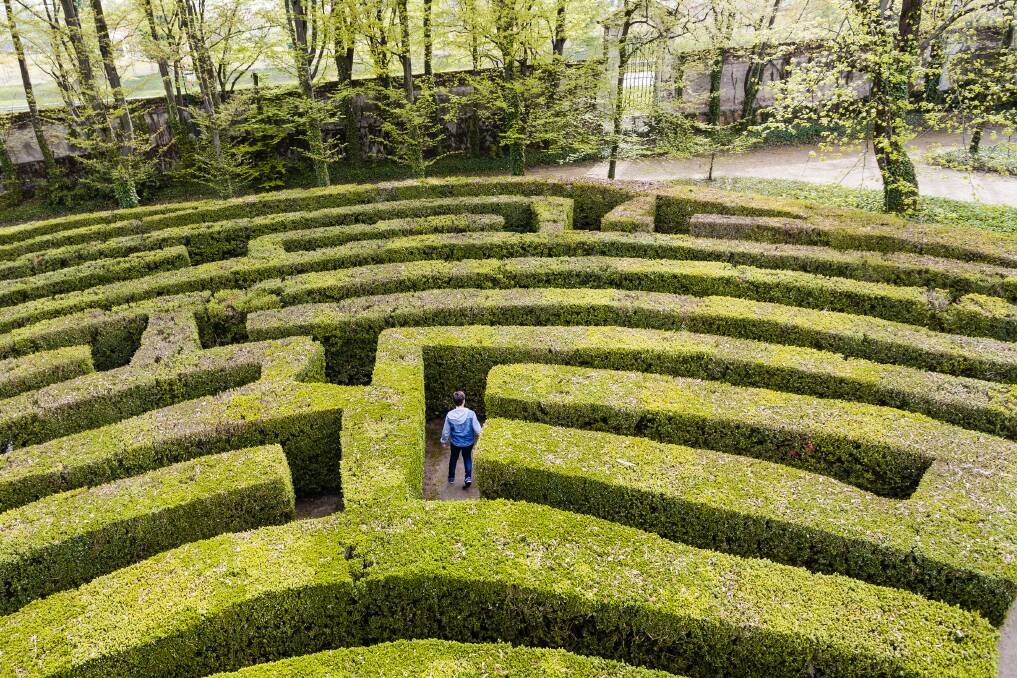 You might not be able to grow a maze like this in your backyard, but there are other ways of building mazes at home.