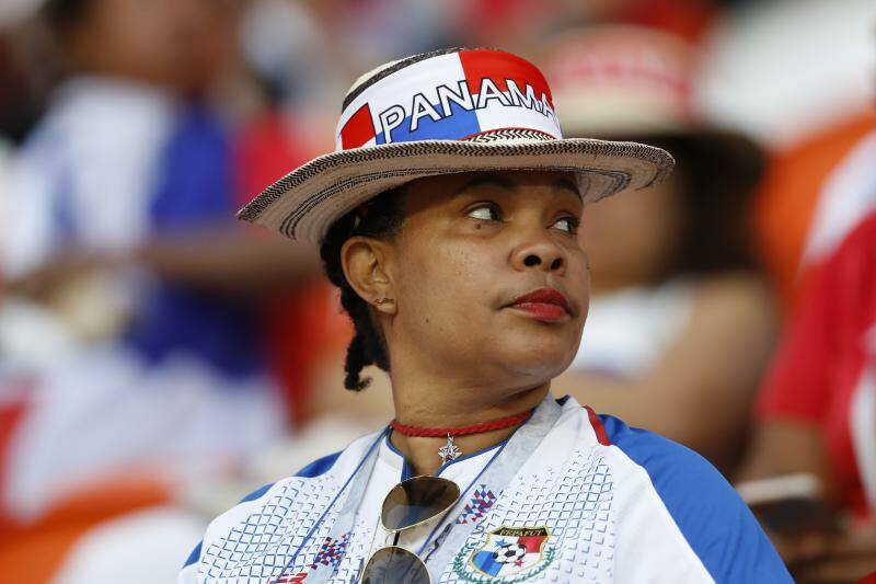 A fan of Panama waits for the start the group G match between Panama and Tunisia. Photo: AP Photo/Darko Bandic