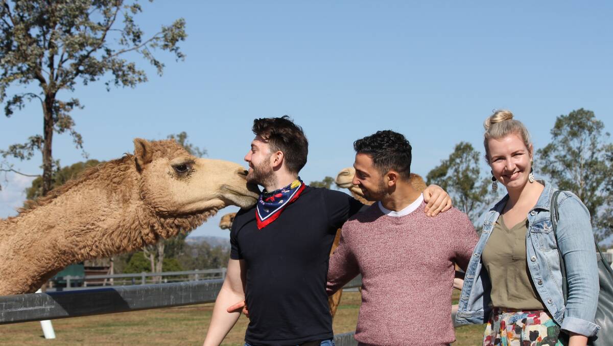 EAT LOCAL: Some events have sold out but there are still plenty of options available. Seen here Rob Leonard, MIck Stylianou and Verity Dunn from Brisbane at a previous Summer Land Camels Eat Local event.