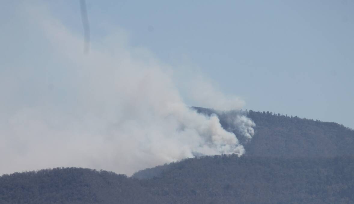 DANGEROUS: Spicers Gap seen from Tarome on Sunday. Photo: Larraine Sathicq