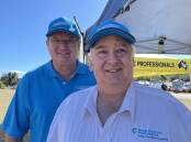 RACING: Graeme Higgs and Dr Michael Rice representing the Rural Doctors Foundation. Photos: Larraine Sathicq
