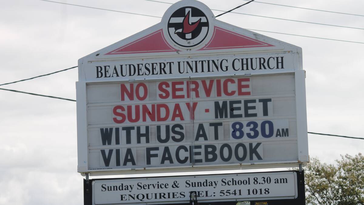 ONLINE: Services have gone digital for the Uniting Church Beaudesert since social isolation regulations were introduced. Photos: Larraine Sathicq