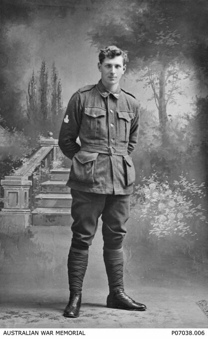 Private Mervyn Napier Waller, circa 1915.