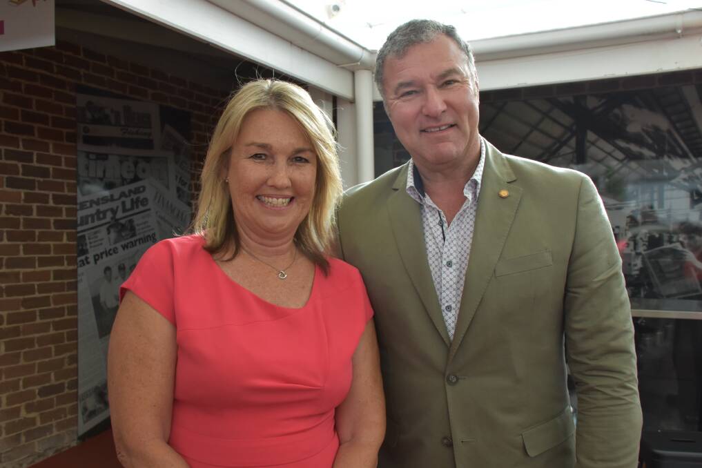 Secretary of Community Connections-Redlands Coast Stephanie Eaton with Surfers Paradise MP John-Paul Langbroek