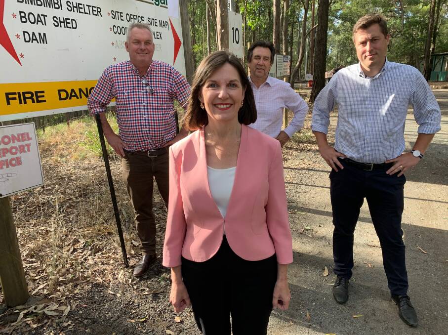 HOT TOPIC: Springwood candidate Kirrily Boulton with Emergency Services Shadow Minister Lachlan Millar, Oodgeroo MP Mark Robinson and Redlands candidate Henry Pike.