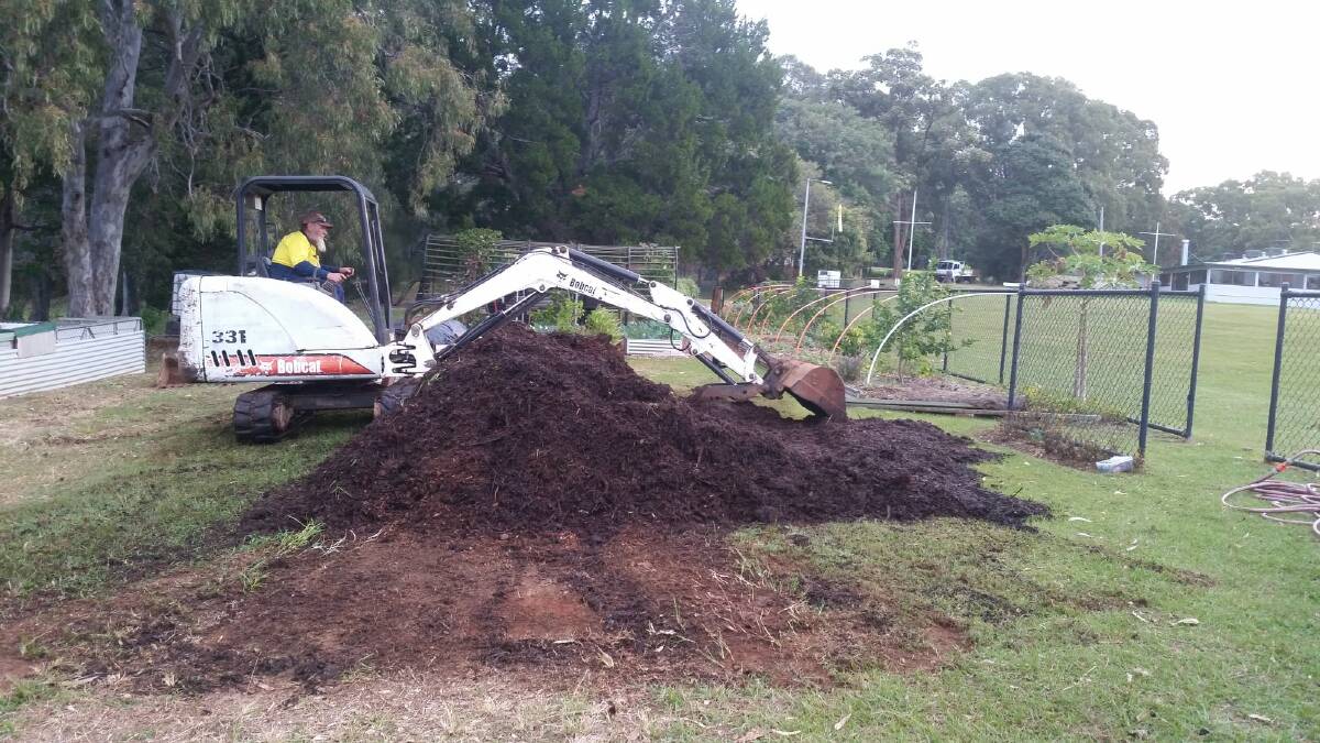 GREEN GARDENS: Running Wild is working on a large-scale composting trial at Lamb Island Community Gardens. Photo: Running Wild Facebook.