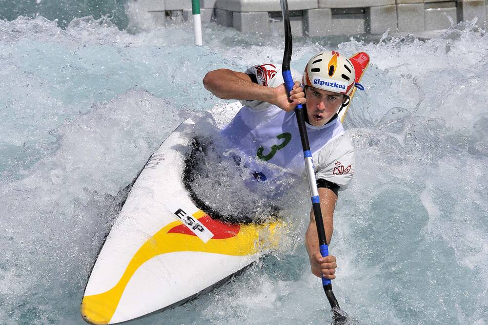WATER WIN: Spanish Olympic slalom canoeist Samuel Hernanz in action.