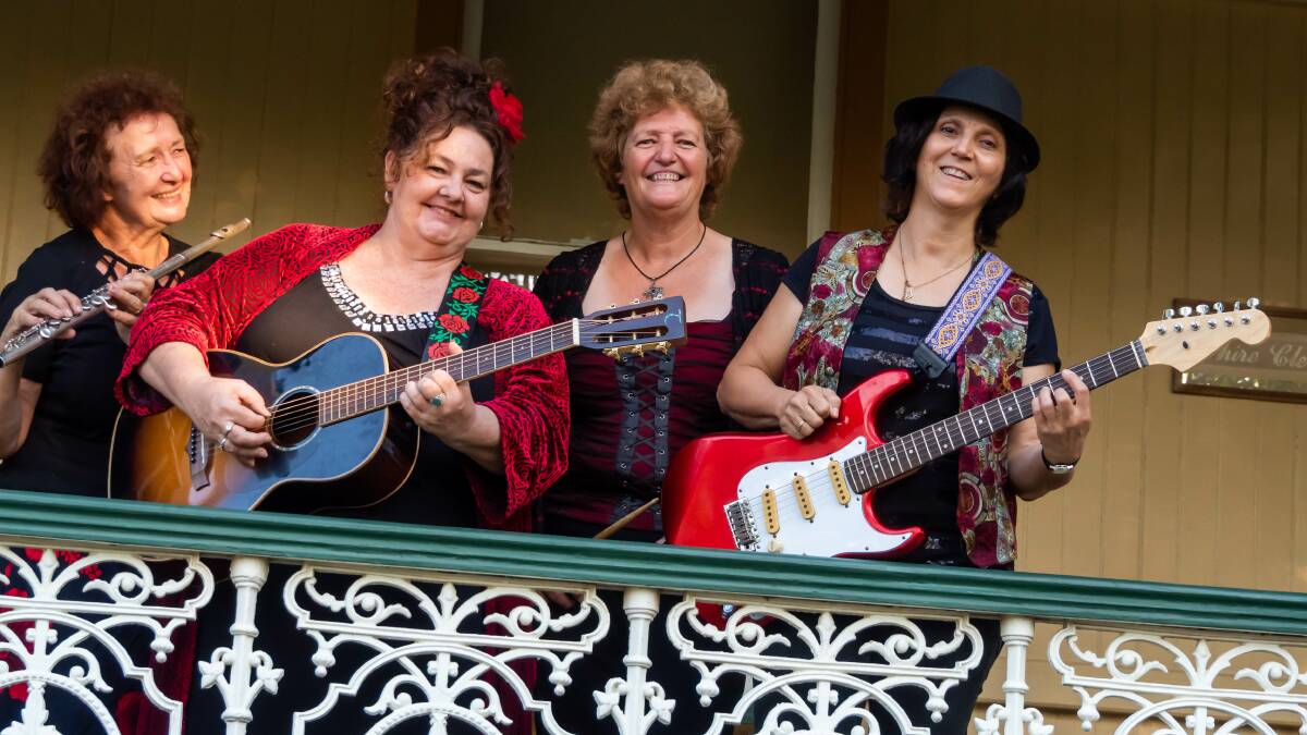 QUIRKY: All-female band Mama Juju and The Jam Tarts will play at the Birkdale Community Precinct open days this weekend.