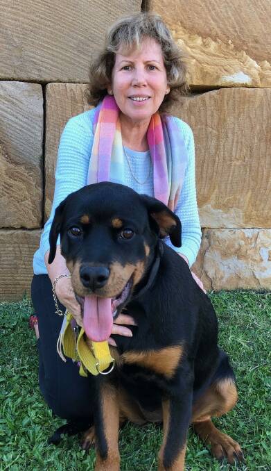 DOG LOVER: Cr Tracey Huges with six-months-old Ruby.