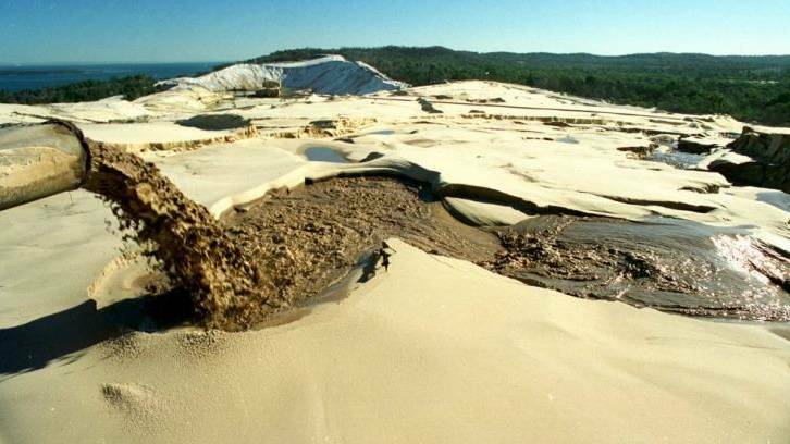 SANDY: North Stradbroke Island sand mining operations ceased last year.