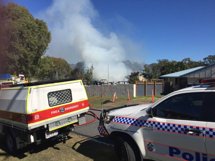 Fire rips through house at Redland Bay