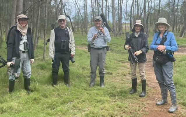 HAPPY BIRDOS: Bird watchers descend on Geoff Skinner Wetlands in Wellington Point to get a glimpse of the rare semipalmated plover.