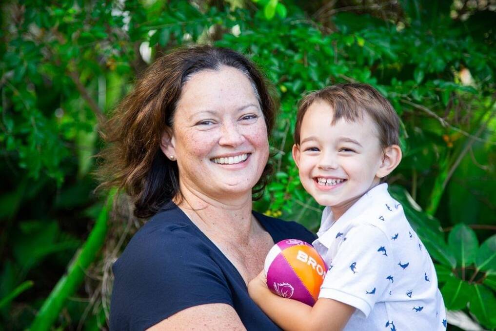 IN THE RING: Labor candidate for Bowman seat Redland Bay's Donisha Duff with her son Alistair, 4.