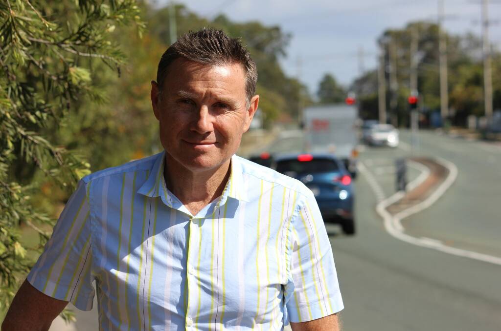ON THE ROAD: Bowman MP Andrew Laming said Wellington Street/ Panorama Drive was a key corridor for moving from northern to southern Redlands without congesting Cleveland. 