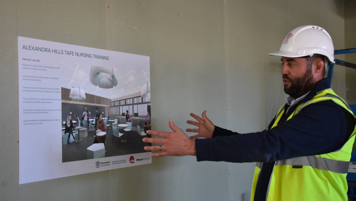 NEW LOOK: QBuild project manager Ben Harris explains more about the new nursing training hub.