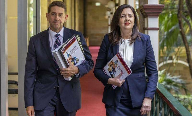 NUMBERS GAME: Queensland Treasurer Cameron Dick and Premier Annastacia Palaszczuk deliver the 2021/22 state budget. File photo
