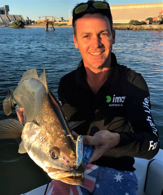Caught him: Hayden MacDonald with a solid mulloway from the Brisbane river. Photo: Supplied
