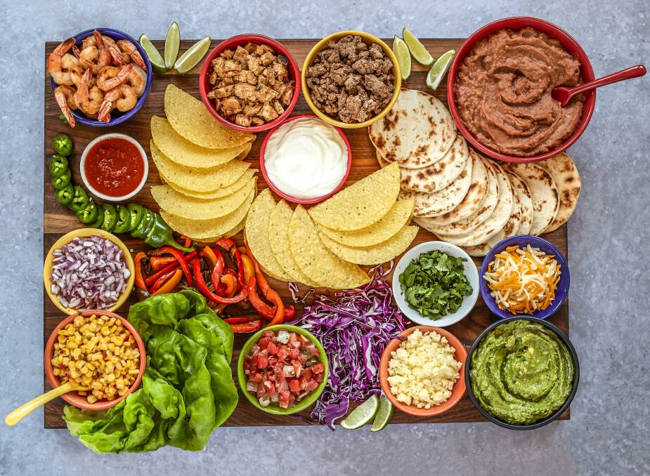 Build-your-own taco board, a perfect taco night option. Picture: Jerelle Guy 