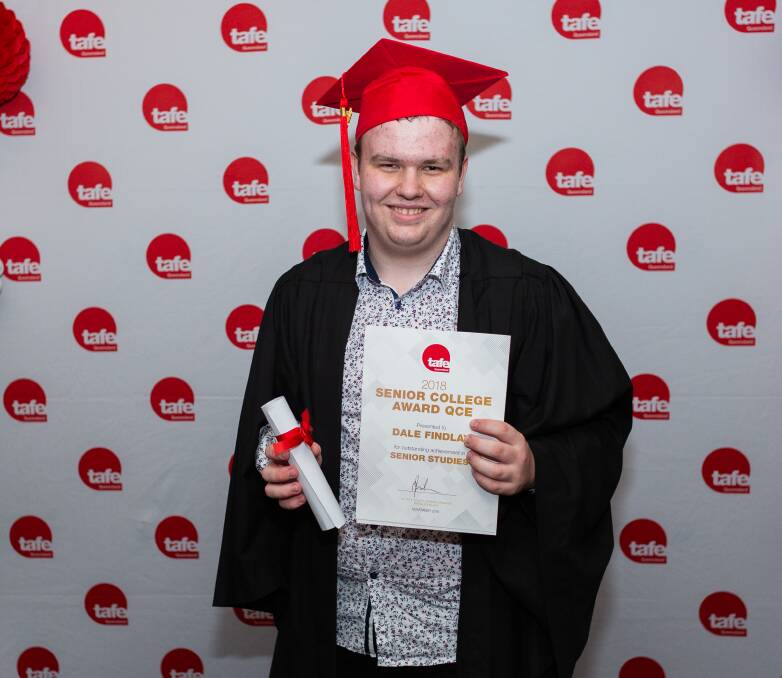 TOP STUDENT: Dale Findlay of Thornlands is TAFE Senior College's year 12 student of the year and class valedictorian.