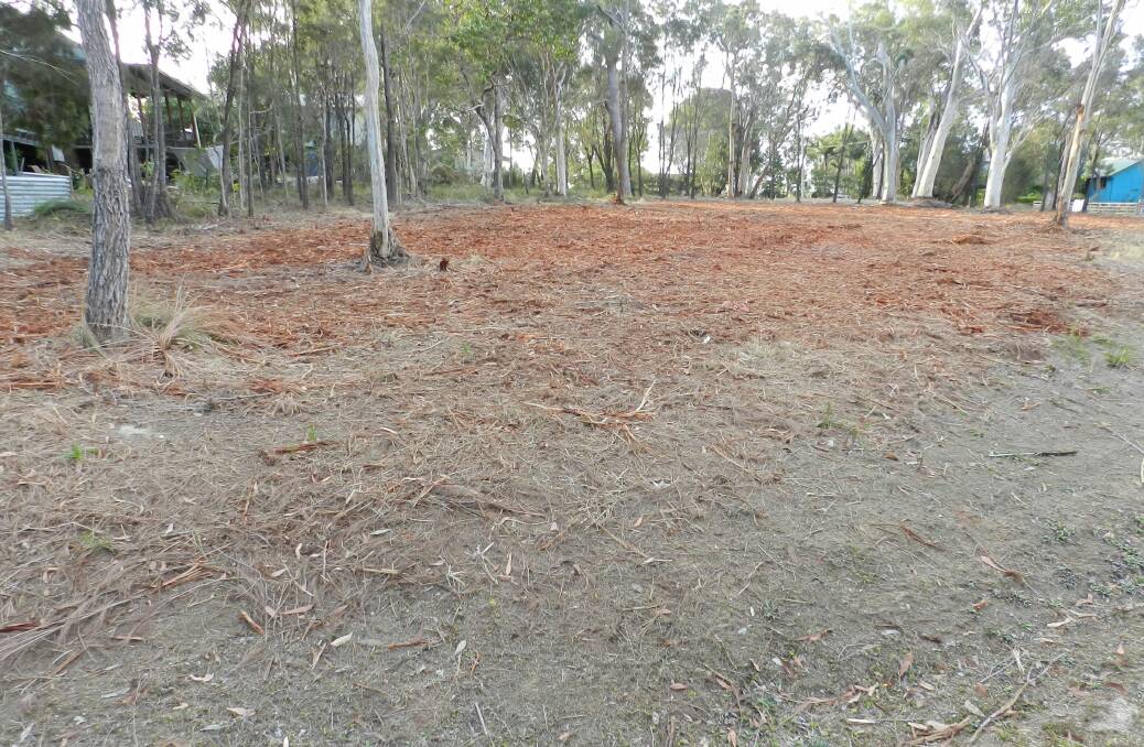 Cleared land on Timothy Street on Macleay Island.