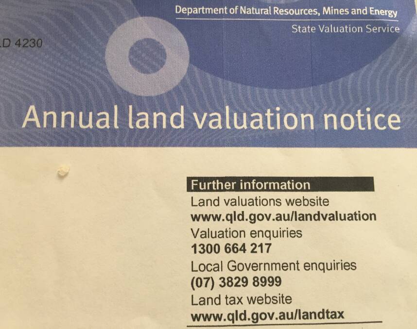 LAND VALUATION: Have you received your annual land valuation notice?