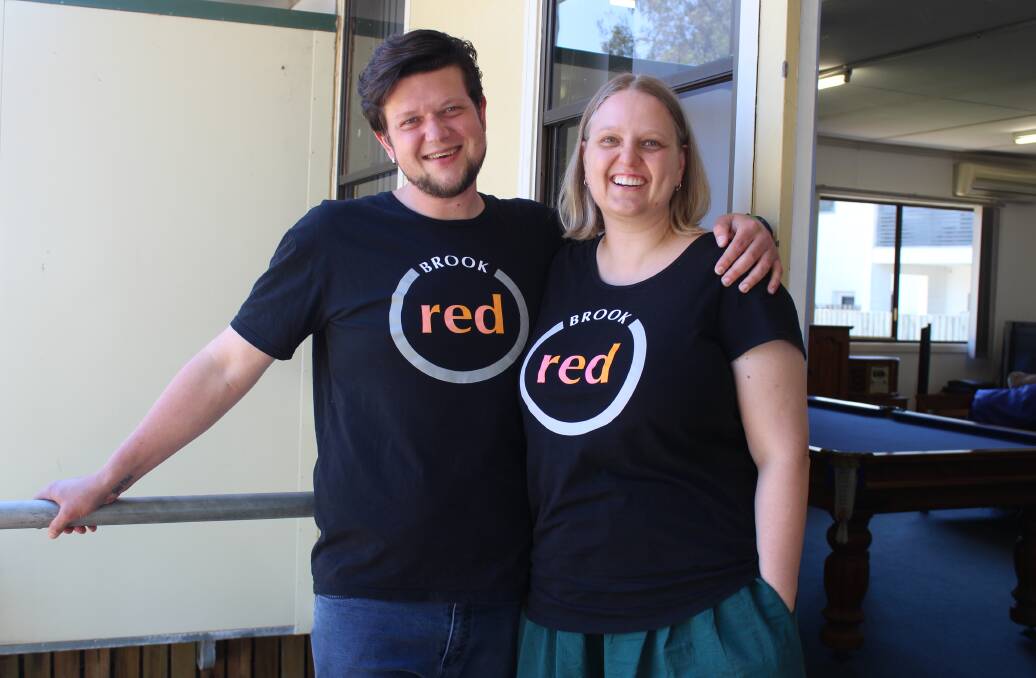 ALL SMILES: BIG RED co-ordinator Samuel Walker with Brook Red general manager Eschleigh Balzamo will celebrate their merger on Thursday. Photo: Cheryl Goodenough