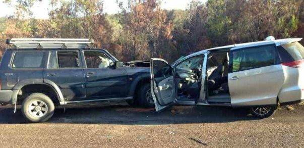 SCENE: A photo from the scene of the 2013 crash. Photo: RACQ Careflight Rescue