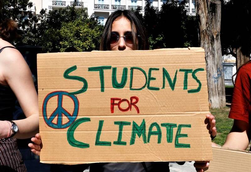 IN MARCH: Australian students joined the global school strike calling for action on climate change. Photo: AAP