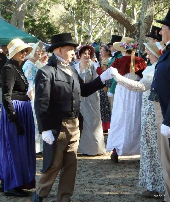 DANCERS: The Flinders Day event on Coochiemudlo Island on Sunday includes performances by people in period costumes.