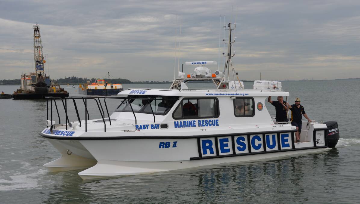 RESPONDERS: Volunteer Marine Rescue Raby Bay members took paramedics to the scene of a boat crash in Moreton Bay.