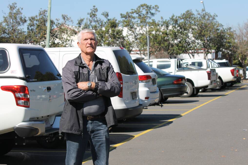 OBJECTION: Cleveland business owner Graham Pearson says council is selling off a car park without consulting ratepayers. Photo: Cheryl Goodenough