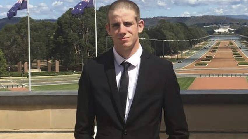 RECRUIT: Liam Wolf died in hospital after he was involved in an incident at an army recruit training centre in the NSW Riverina region. Source: Facebook