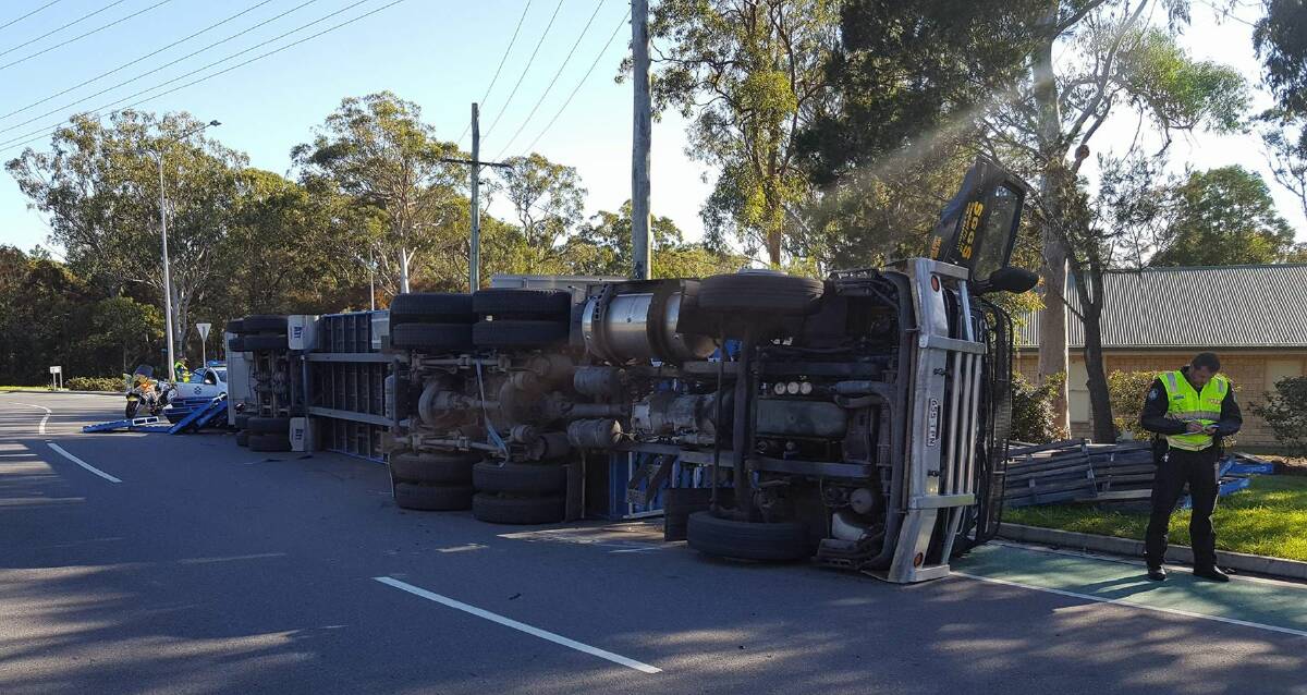 CRASH: Emergency services on the scene of a crash on Mount Cotton Road. Photo: Supplied