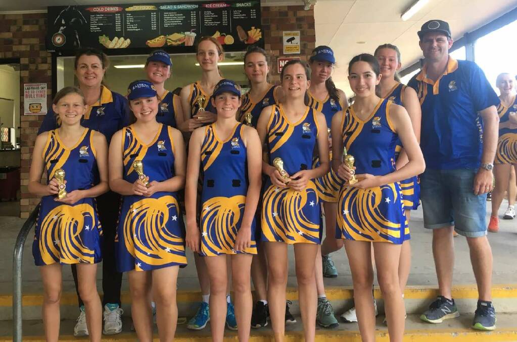 TEAM PLAYERS: The Thorneside-based Raiders Netball cadet 5 team ended the season undefeated.