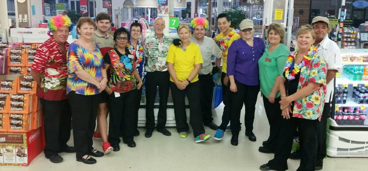 SPREADING AWARENESS: Staff at Coles Victoria Point supported Ovarian Cancer Australia last month. Photo: Supplied