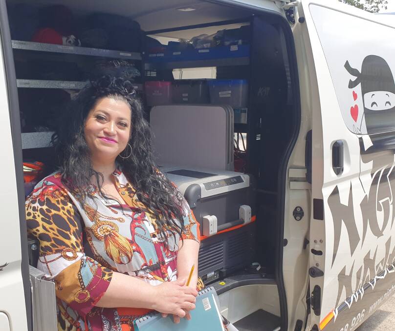 READY TO HELP: Night Ninjas founder Alix Russo with the organisation's van that was bought through a gambling fund grant. Photo: Cheryl Goodenough